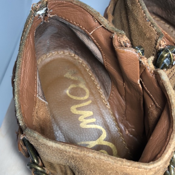 Sam Edelman Tan Moto Booties, size 7.5 - Picture 5 of 8